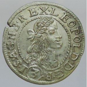 Leopold I. 1657-1705, 3 krejcar 1675 KB