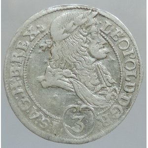 Leopold I. 1657-1705, 3 krejcar 1694 KB