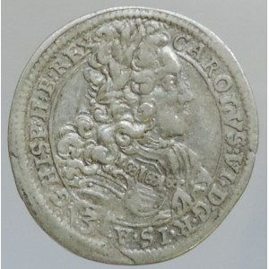 Karel VI. 1711-1740, 3 krejcar 1712 CH/PW Bratislava