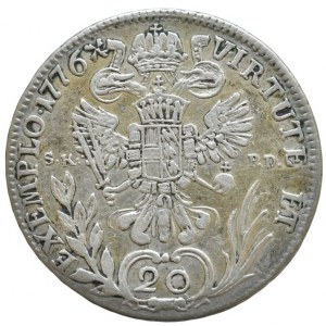 Josef II. 1780-1790, 20 krejcar 1776 B/SKPD