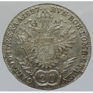 František II. 1792-1835, 20 krejcar 1827 B