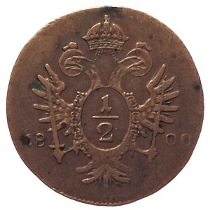 František II. 1792-1835, Cu 1/2 krejcar 1800 E