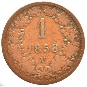 1 krejcar 1858 V