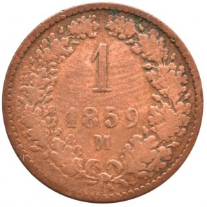 1 krejcar 1859 M