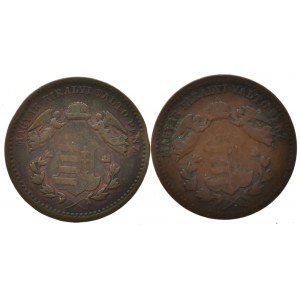 1 krejcar 1868 KB, 1872 KB, 2 ks