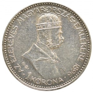 1 kor. 1896 KB milénium