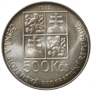 500 Kč 1992, J.A.Komenský