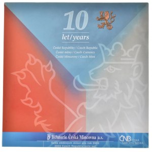 Sada oběžných mincí 2003, 10 let ČR