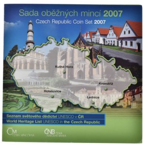 Sada oběžných mincí 2007, UNESCO v ČR