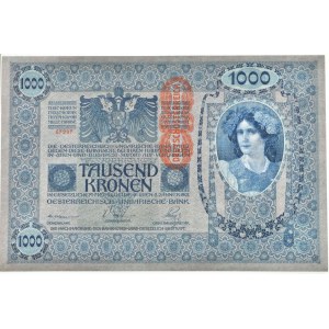 Rakousko Uhersko, 1000 K 1902 - přetisk Deutschösterreich