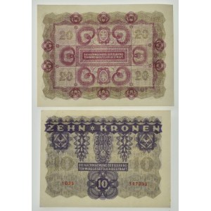Rakousko Uhersko, 20 K 1922, 10 K 1922, 2 ks