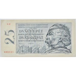 25 Kč 1958, série S27 609331, , B.93, neperf.