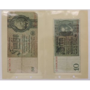 Bankovky konvolut Německo různé, viz foto, 14ks