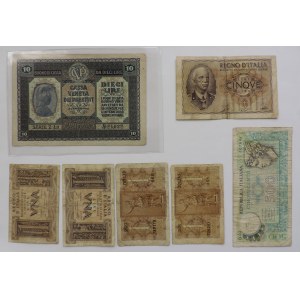 Bankovky konvolut Itálie, různé, viz foto, 7ks