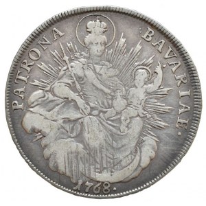 Bavorsko, Maxmilián III. Josef 1745-1777, tolar 1768 madona