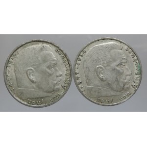 2 Marka 1937 A, 1938 B    2ks