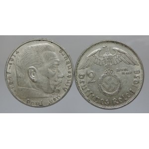 2 Marka 1937 A, 1938 B    2ks