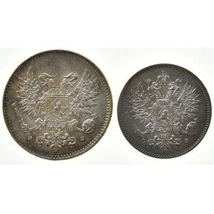Finsko pod Ruskem, Mikuláš II. 1894 - 1917, 50 pennia 1917 S, 25 pennia 1916 S