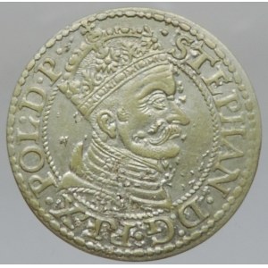 Polsko, Štěpán Báthory 1576-1586, groš 1579 Gdaňsk