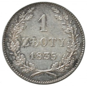 Polsko, Svobodné město Krakov, 1 zloty 1835, R