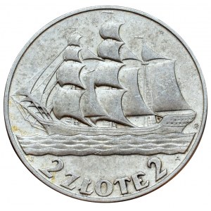 Polsko 1923 - 1939, 2 zlote 1936 Loď
