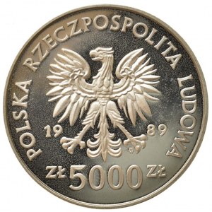 Polsko 1952-1990, 5000 zlotých 1989