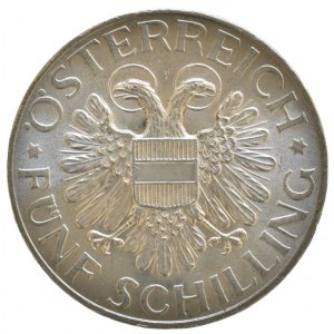 Rakousko republika, 5 schilling 1934 Madona
