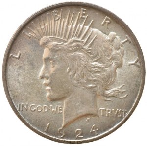 USA, Dolar 1924 - mírový, Philadelphia