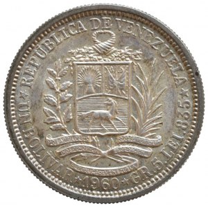 Venezuela - republika, 1830 -, 1 bolivar 1960