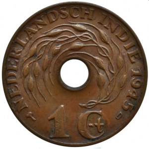Nizozemská Východní Indie, Wilhelmina I. 1890-1948, 1 cent 1945 D