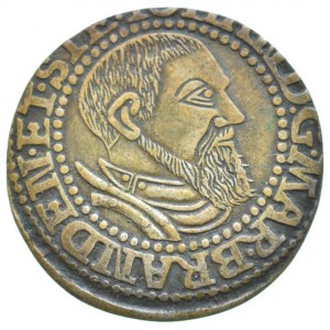 Kopie historických mincí, Krosno, Jan Kostrzynski 1535-1571, groš 1545
