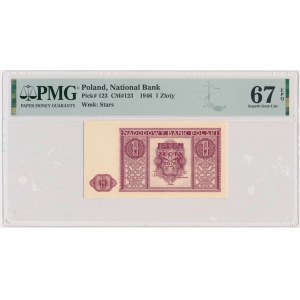 1 złoty 1946 - PMG 67 EPQ - OKAZOWY