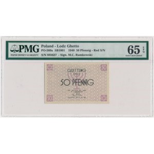 50 Pfennig 1940 - red numerator - PMG 65 EPQ