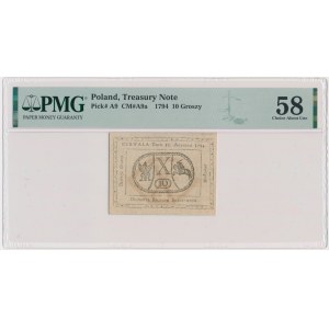 10 pennies 1794 - PMG 58