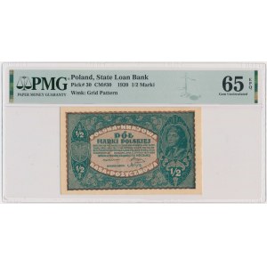 1/2 marki 1920 - PMG 65 EPQ