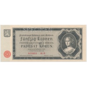 Böhmen und Mähren, 50 Kronen 1940 - MODELL -.