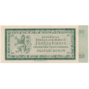 Bohemia and Moravia, 50 Korun - SPECIMEN -