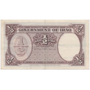 Irak, 1/2 Dinar 1931 (1942) - RARE