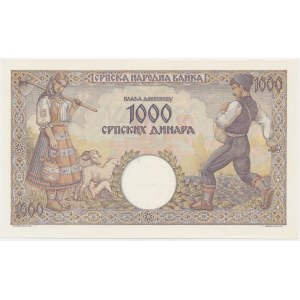 Srbsko, 1 000 dinárov 1942