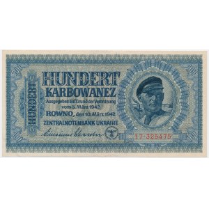 Ukraine, 100 Karbovanez 1942