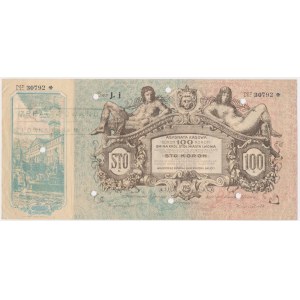 Lwów, Barabtretung für 100 Kronen 1915, Serie J.j.