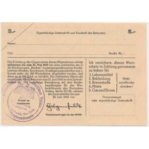Pomoc Zimowa Ludności Niemieckiej, 5 marek 1942/43 - C -