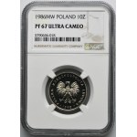 10 złotych 1986 - NGC PF67 ULTRA CAMEO - LUSTRZANKA