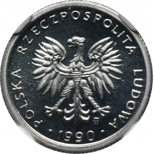 1 złoty 1990 - NGC PF67 CAMEO - LUSTRZANKA