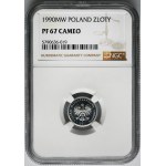 1 złoty 1990 - NGC PF67 CAMEO - LUSTRZANKA