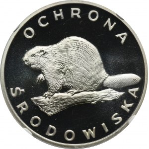 100 złotych 1978 Ochrona Środowiska Bóbr - NGC PF69 ULTRA CAMEO