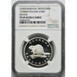 PLN 100 1978 Bobr na ochranu životního prostředí - NGC PF69 ULTRA CAMEO