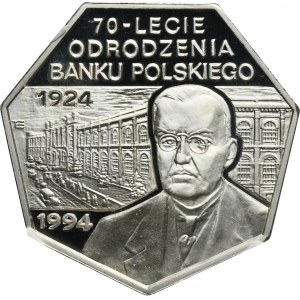 300 000 PLN 1994 Obnovenie Poľskej banky - NGC PF68 ULTRA CAMEO
