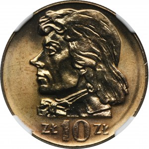 10 złotych 1973 Kościuszko - NGC MS66