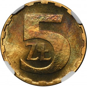 5 złotych 1981 - NGC PF65 - LUSTRZANKA